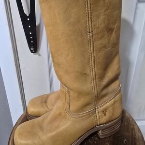 Frye Tan Leather Boots